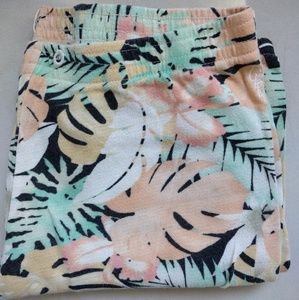 Obey Tropical Print Pants - Black, Green, Peach
